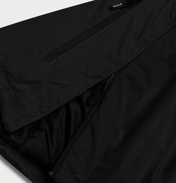 Zimowa kurtka damska kangurka czarna (b2361)