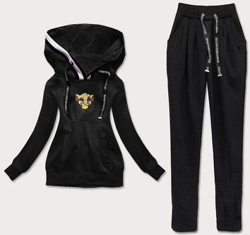 KOMPLET DRESOWY DAMSKI LEW CZARNY (AMG812)