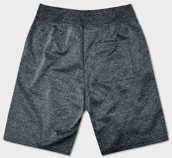 Męskie spodenki z nadrukiem ciemne szare (8K1120-5)