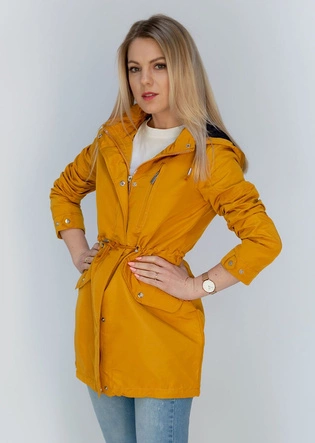 Kurtka typu parka żółta (XW02X)