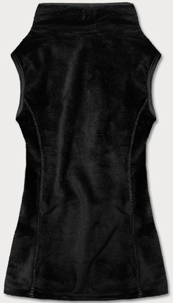 Pluszowa kamizelka damska czarna (hh003-1)