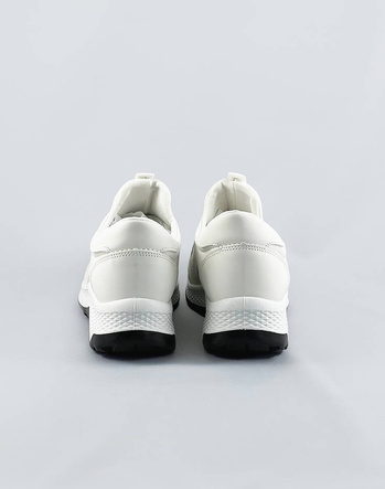 Wsuwane buty damskie z gumką białe (c1003)