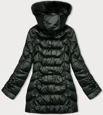 Pikowana damska kurtka z kapturem army S'west (B8169-11)