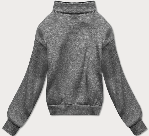 DRES DAMSKI BLUZA ZE STÓJKĄ + SPODNIE CIEMNY SZARY (8C70-5)