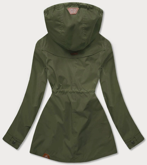 Damska kurtka parka/pikowana dwustronna khaki (can-621)