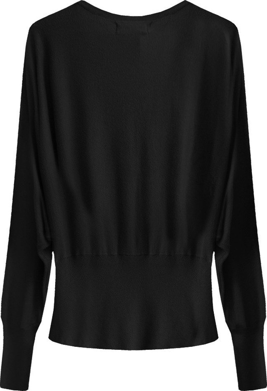SWETER NIETOPERZOWY CZARNY (1549)