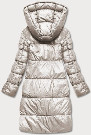 DŁUGA DWUSTRONNA KURTKA ZIMOWA BEŻOWY/CAMEL (L22-9852-63/301)