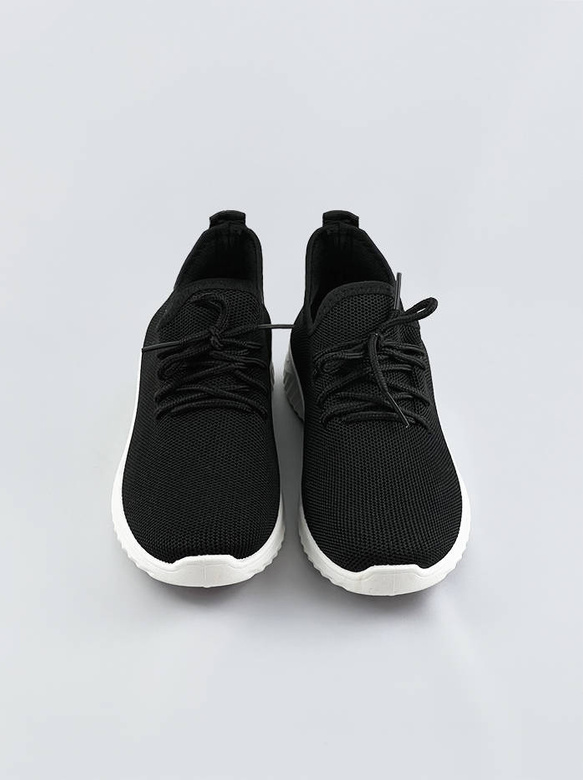 Lekkie adidasy damskie wsuwane czarne (ym-147)