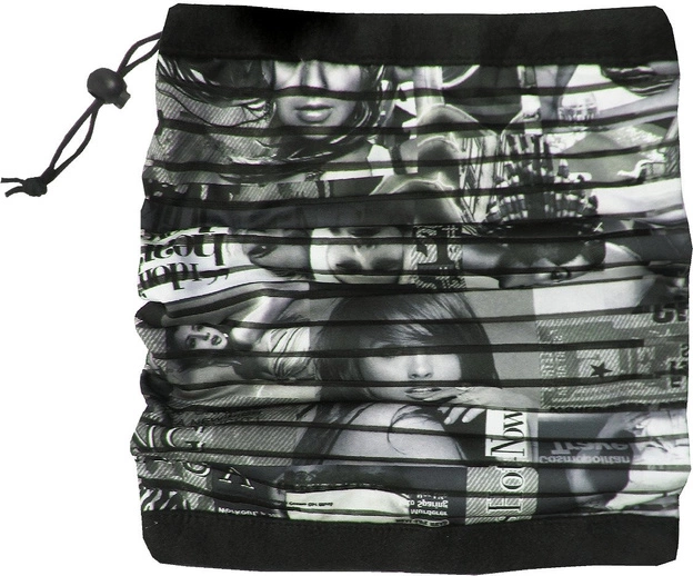 KOMIN Z NADRUKAMI 2W1 SZARO-ZIELONY (2009)