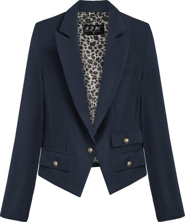 MARYNARKA Z GUZIKAMI GRANATOWA (8193/2)