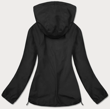 LETNIA KURTKA DAMSKA NA PODSZEWCE CZARNA (HH036-1)
