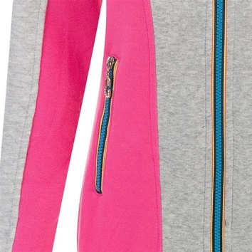 GRUBA BLUZA Z KAPTUREM RÓŻOWA (AY702)