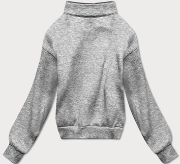 DRES DAMSKI BLUZA ZE STÓJKĄ + SPODNIE JASNOSZARY (8C70-2)