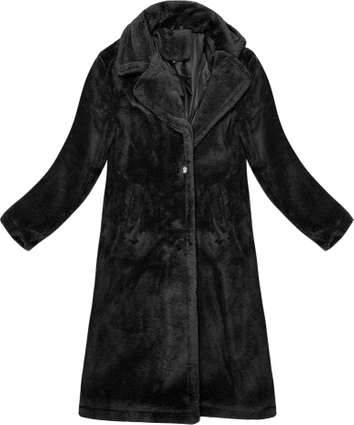 Płaszcz damski typu baranek J Style czarny (11Z8157)