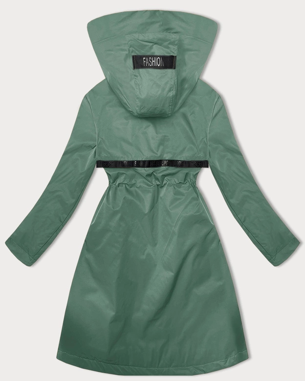 Prosta kurtka damska z kapturem LHD jasny zielony (LHD-24592)