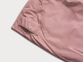 KURTKA ZIMOWA DAMSKA Z KAPTUREM RÓŻOWA (5M733-46)