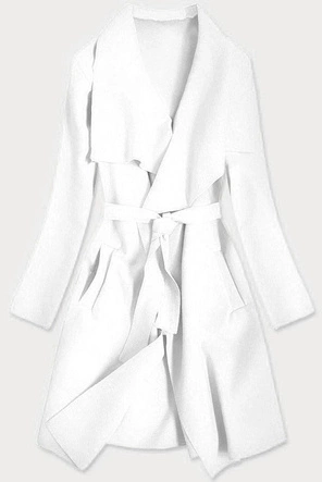 MINIMALISTYCZNY PŁASZCZ BIAŁY (678ART)