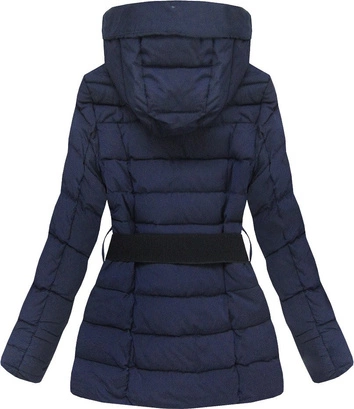 KURTKA Z ODBLASKOWYMI LAMPASAMI GRANATOWA (M8-610)