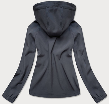 SPORTOWA KURTKA DAMSKA TYPU SOFTSHELL GRAFITOWA (HH027)