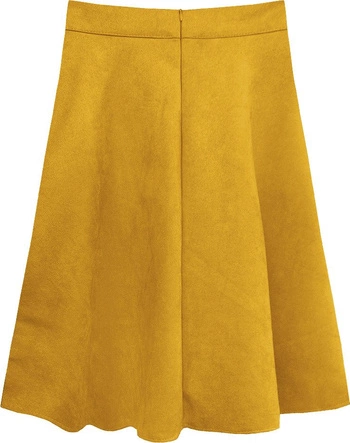 ROZKLOSZOWANA SPÓDNICA ŻÓŁTA (537ART)