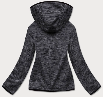 Bluza damska na polarze czarna melanż (hd111-1)