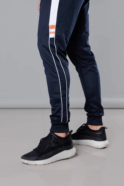 Męskie dresy z lampasami granatowe (8K161)