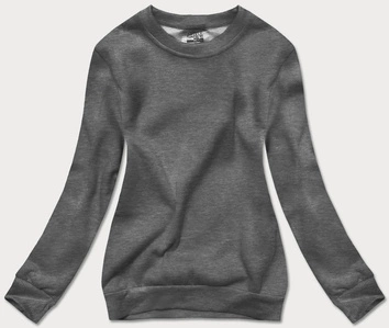 Bluza dresowa damska ze ściągaczami grafitowa (w01-5)