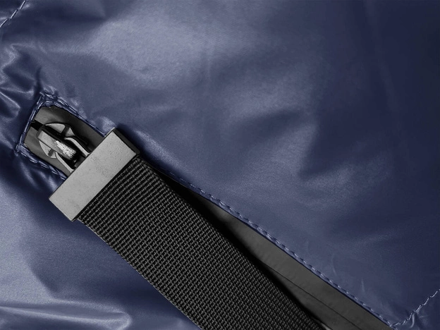 Puchowa kurtka zimowa damska granatowa (23065-1)