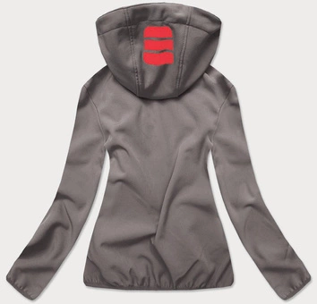 Damska kurtka softshell grafit-róż (hh030)