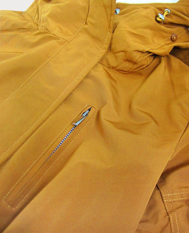 DAMSKA PARKA ZIMOWA ŻÓŁTA (W379-1)