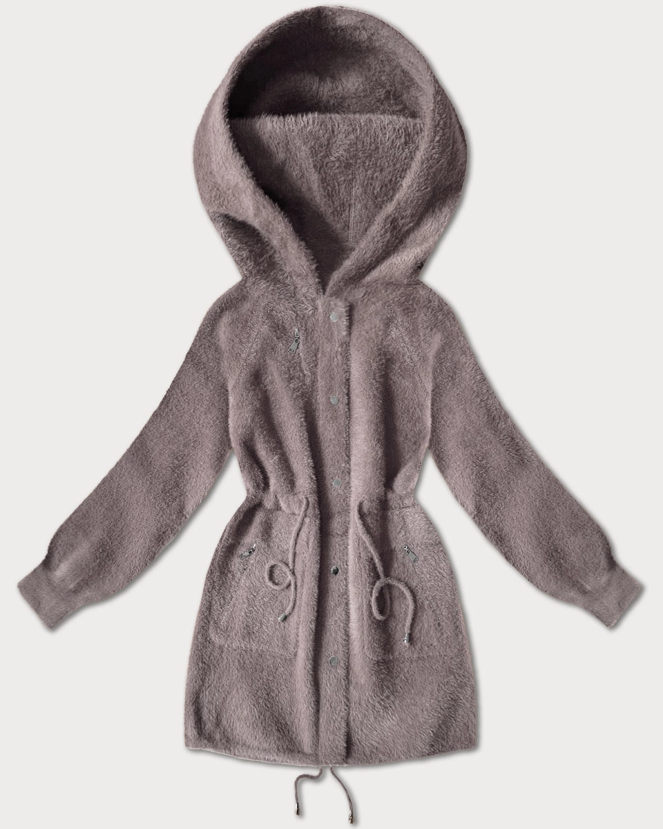 Wełniana kurtka typu alpaka kakao (W017#)