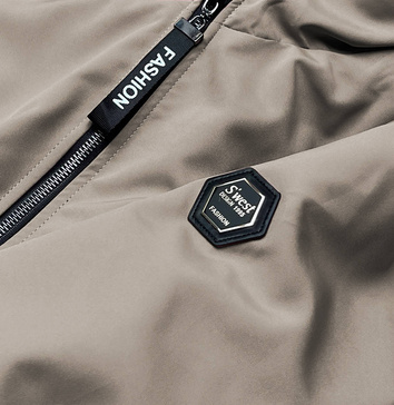 Parka damska z kapturem oliwka (B8121-48)