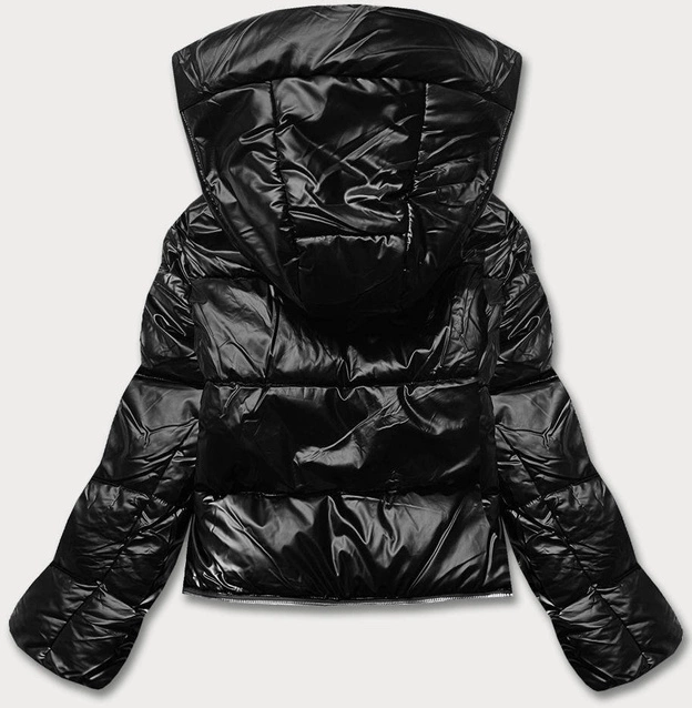 Kurtka zimowa damska trzy długości czarna matowa (AG3-3037)