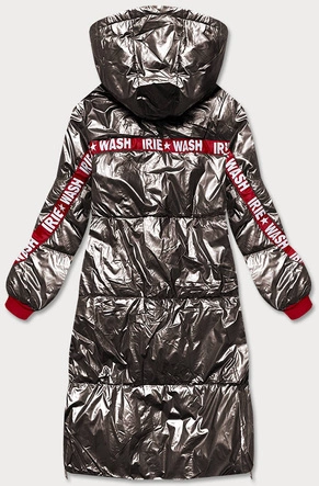 ZIMOWA KURTKA DAMSKA Z KONTRASTOWYMI ŚCIĄGACZAMI CAPPUCCINO (1917)