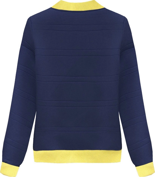 KURTKA BOMBERKA GRANATOWA (026LJ)