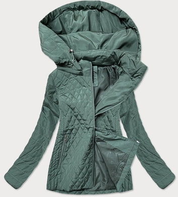 PIKOWANA DAMSKA KURTKA ZIELONA (6370)