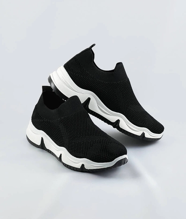 Sportowe buty damskie czarne (ym-168)