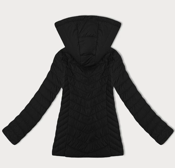Lekka kurtka damska z odpinanym kapturem J Style czarna (16M9230-392)