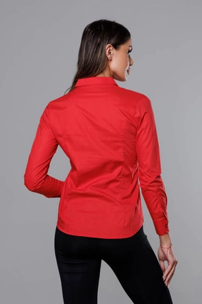 Klasyczna koszula damska czerwona (HH039-5)