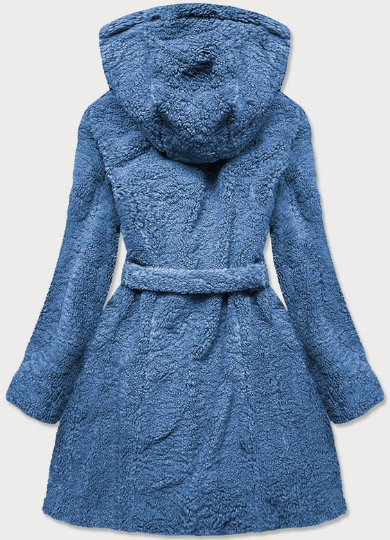 Damska kurtka baranek niebieska (gsq2229)