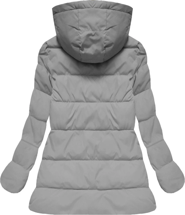 PIKOWANA KURTKA Z KAPTUREM SZARA (2012)