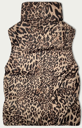 Dwustronna krótka kamizelka S'West czarny-panterka (B8346-1)