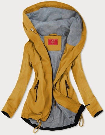 Lekka kurtka typu parka żółta (tlr201)