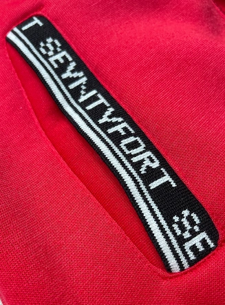 Rozpinana długa bluza damska LHD ciemnoczerwona (AMG-173)