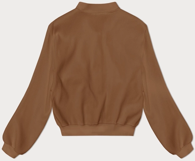 Wełniana kurtka bomber karmel (15687)