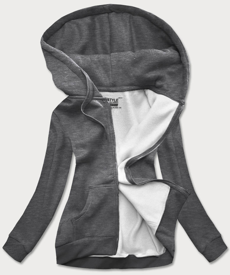 Bluza damska sportowa ciemna szara (W03-5)