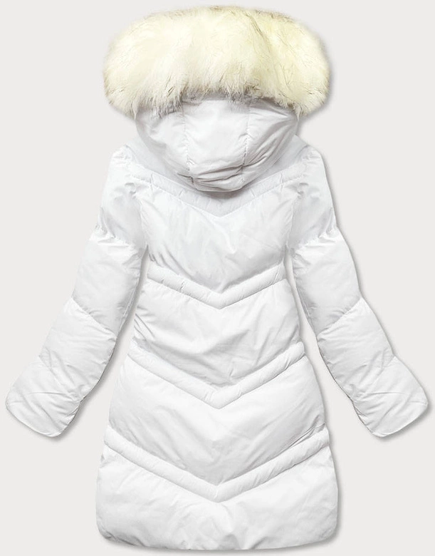 PIKOWANA KURTKA ZIMOWA BIAŁA (5M731-281)