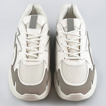 Damskie buty sportowe na platformie białe (c1090)