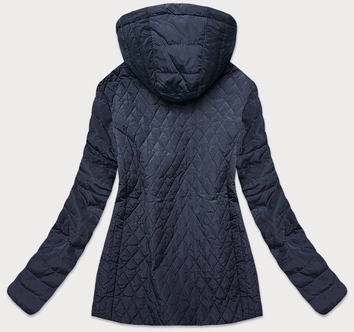 PIKOWANA DAMSKA KURTKA GRANATOWA (6370)