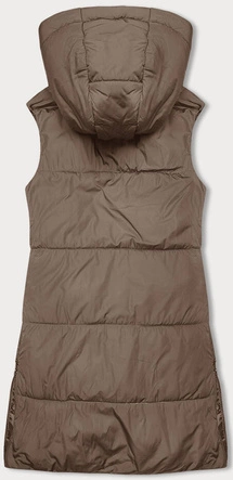 Taliowana kamizelka damska beżowa (16M9093-62)